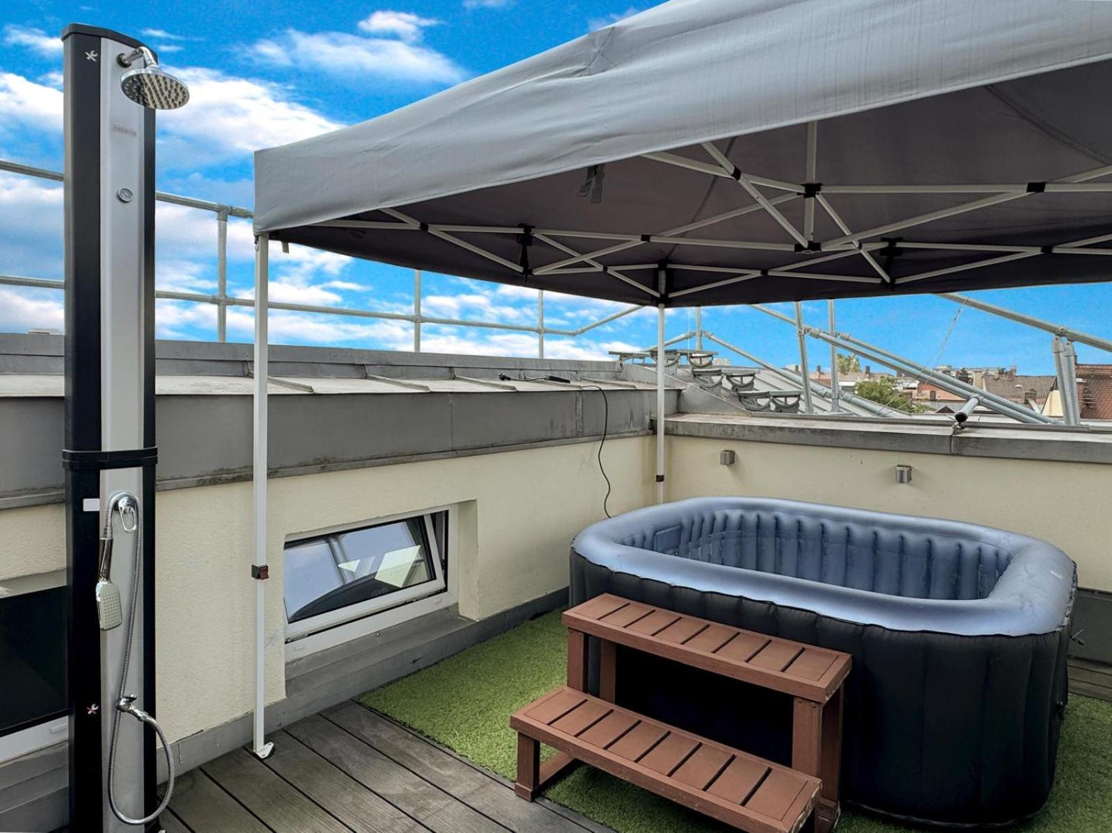 6 Zimmer Maisonette-Penthouse Pool Dachterrasse Luxus München Eksteriør bilde